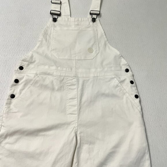 Rahlies Utility Canvas Tapered Leg Adjustable Overalls Jumpsuit White size 26 - Picture 6 of 12